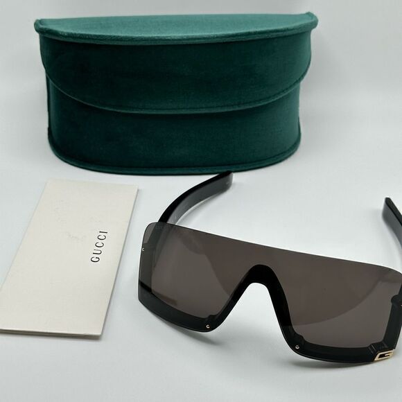 GUCCI Sunglasses GG1637S 003 Black/Grey Unisex Shield NEW - Picture 10 of 11